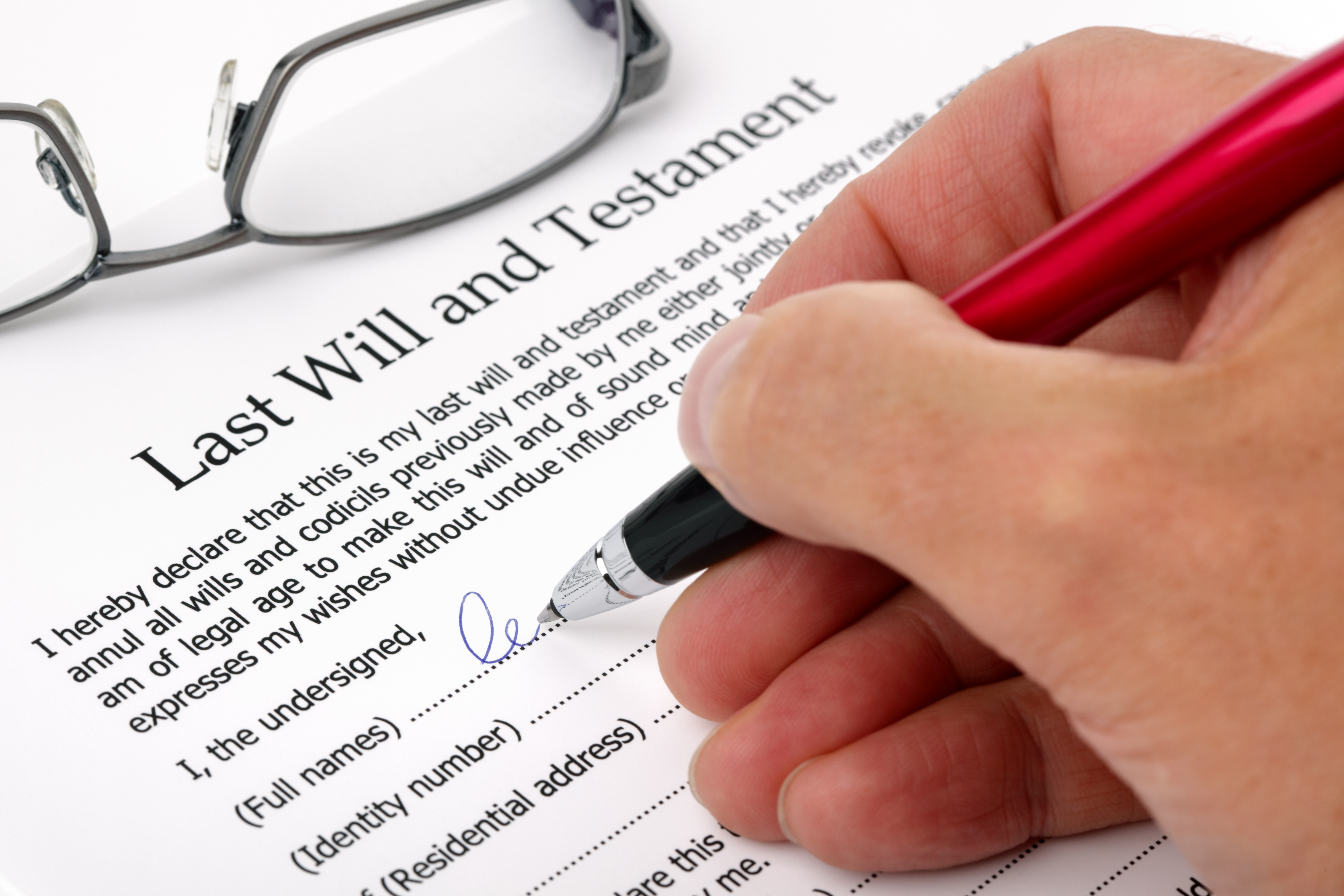 Is There A Template For Writing A Will